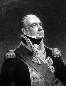 Admiral Edward Pellew (1757-1833), 1st Viscount Exmouth, 1837.Artist: C Turner