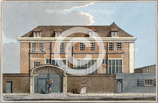 View of Winchester House in Winchester Place, London, 1799.                                          Artist: Charles Tomkins