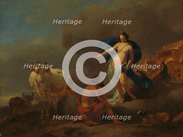 Juno Commanding Argus to Keep Watch on Io, 1655-1683. Creator: Nicolaes Berchem.