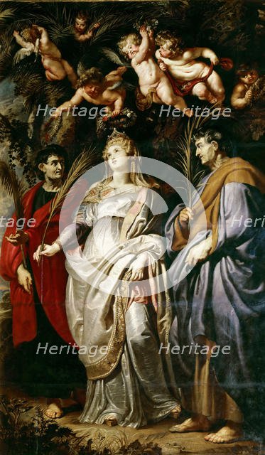 The Saints Domitilla, Nereus and Achilleus, 1608. Creator: Rubens, Pieter Paul (1577-1640).