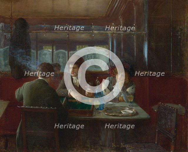 Backgammon at the Café.