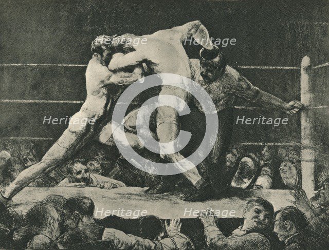 'A Stag at Sharkey's', 1917. Artist: George Wesley Bellows.