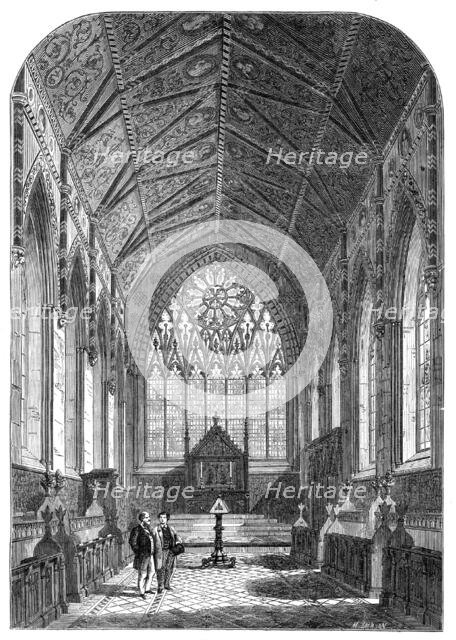 Views of Merton College, Oxford: the Chapel, 1864. Creator: Mason Jackson.