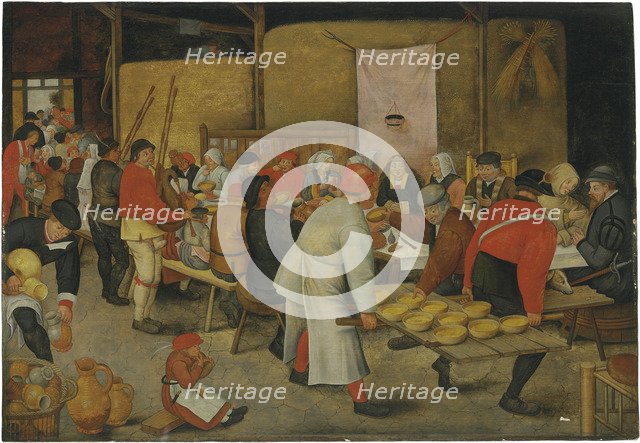 The Wedding Feast. Artist: Brueghel, Pieter, the Younger (1564-1638)