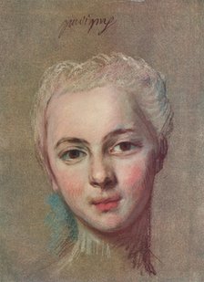 'Mademoiselle Puvigny', c1749. Artist: Maurice-Quentin de La Tour.