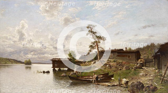 Morning Mood (Island View), 1884. Creator: Hjalmar Munsterhjelm.
