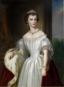 Portrait of Elisabeth of Bavaria, 1854. Creator: Anonymous.