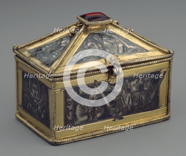 Reliquary Casket with Scenes from the Martyrdom of Saint Thomas Becket, British, ca. 1173-80. Creator: Unknown.