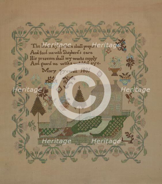 Sampler, c. 1936. Creator: Albert J. Levone.