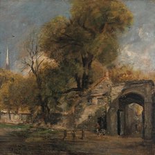 Harnham Gate, Salisbury, between 1820 and 1821. Creator: John Constable.