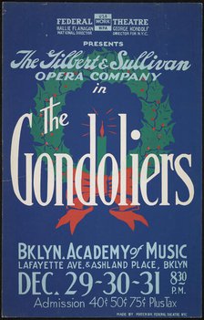 The Gondoliers, New York, [1930s]. Creator: Unknown.