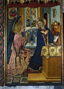 The Annunciation', table from the 'Altarpiece of the Constable of Portugal', painting on wood, 14…