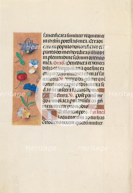 Hours of Queen Isabella the Catholic, Queen of Spain: Fol. 90v, c. 1500. Creator: Master of the First Prayerbook of Maximillian (Flemish, c. 1444-1519); Associates, and.