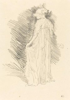 The Draped Figure, Back View, 1893. Creator: James Abbott McNeill Whistler.