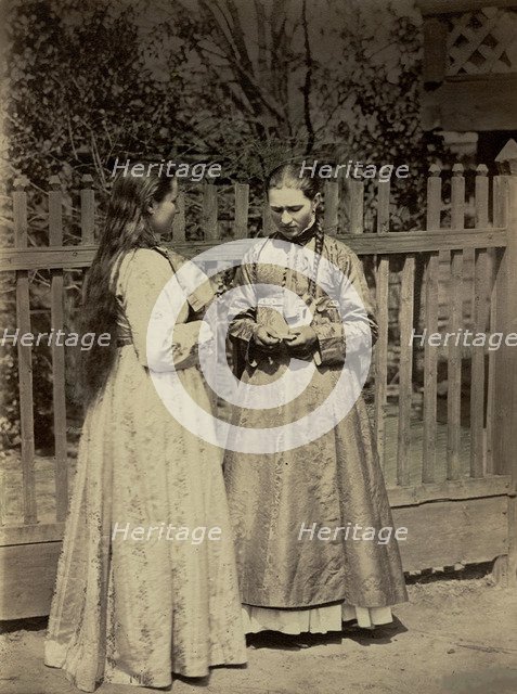 Don cossacks traditional feast costume, 1876.