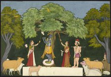 Krishna entertains his companions, ca. 1760-1765. Creator: Unknown.