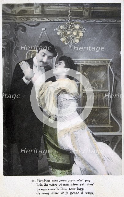 'Vintage French postcard', c1900. Artist: Unknown