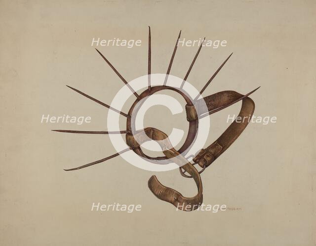 Nose Piece (For Weaning Calf), c. 1938. Creator: John Thorsen.