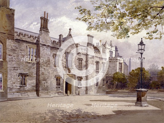 Master's Lodge, Charterhouse, London, 1885. Artist: John Crowther