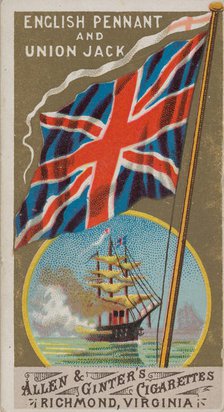 Royal Standard, Great Britain, from Flags of All Nations, Series 1 (N9) for Allen & Ginter..., 1887. Creator: Allen & Ginter.