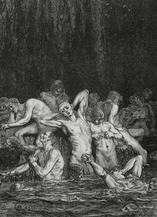 The Divine Comedy (1307-1321): Inferno (Hell), 1888.  Creators: Jean Edouard Dargent, E Thomas.