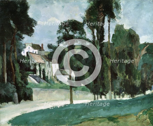 'The Road at Pontoise', 1875. Artist: Paul Cezanne