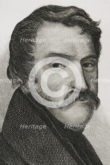 Carlos Maria Isidro de Borbon (1788-1855), Infante of Spain, son of king Charles IV, 1842.  Creator: Jose Gomez.