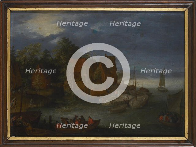 Village by the river. Creator: Brueghel, Jan, the Elder (1568-1625).