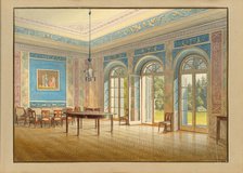 The hall in the garden pavilion of Teplitz Castle, 1832. Creator: Croll; Carl Robert (1800-1863).