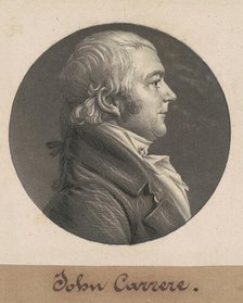 John Carrere, 1805. Creator: Charles Balthazar Julien Févret de Saint-Mémin.