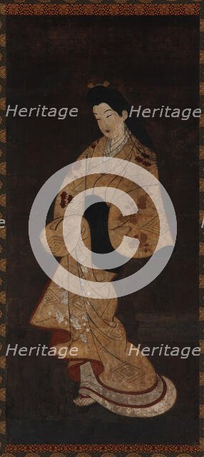 Standing figure of a girl, Edo period, 18th century. Creator: Unknown.