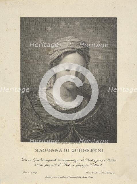 The Virgin in half length looking down..., 1810-30. Creator: Giovita Garavaglia.