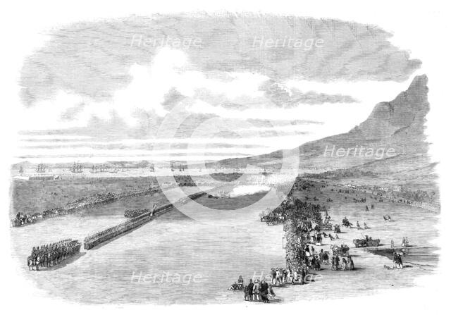 Review of Her Majesty's Troops and Volunteers at Cape Town by Prince Alfred..., 1860. Creator: Unknown.