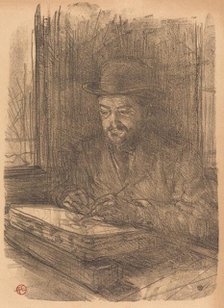 The Fine Printmaker Adolphe Albert (Le bon graveur - Adolphe Albert), 1898. Creator: Henri de Toulouse-Lautrec.
