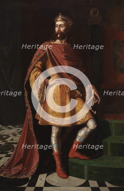 Erwig, Visigothic King, Mid of the 19th century. Artist: Cortés, Ramón (active 1850s)