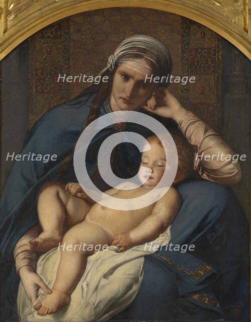 Mother of the Messiah and the Four Evangelists, 1873. Creator: Charles Verlat.