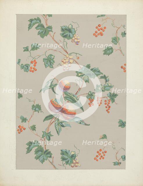 Wallpaper, 1935/1942. Creator: Margaret Knapp.