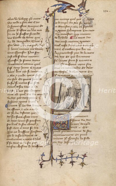 The Coronation of Henry I; Chronique de Normandie, about 1400-1415. Creator: Unknown.