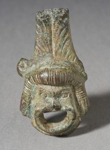 Theater Mask Figurine, Greco-Roman Period (200 B.C.-A.D. 395 ). Creator: Unknown.