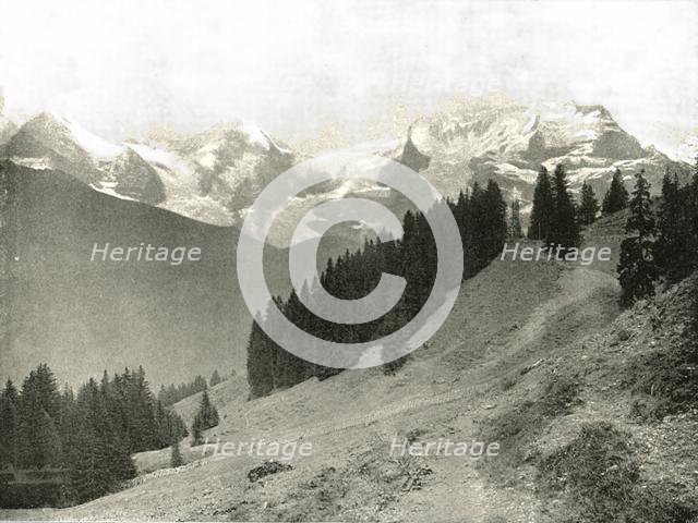The Jungfrau and her neighbours, Switzerland, 1895. Creator: Unknown.