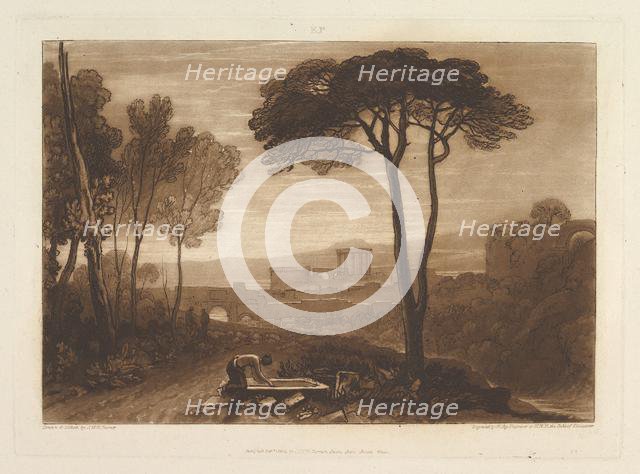 Scene in the Campagna (Liber Studiorum, part VIII, plate 38), February 1, 1812. Creator: JMW Turner.