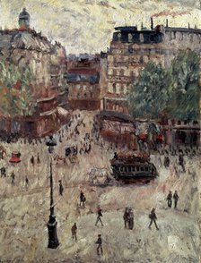 'A Square in Paris', 1907.  Artist: Georges Leon Dufrenoy