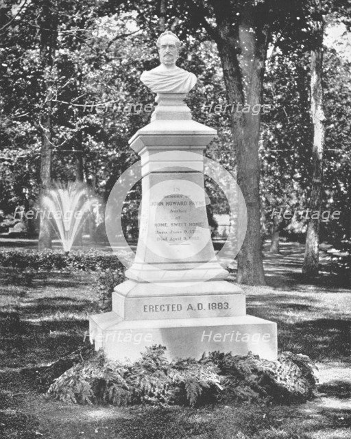 Grave of J Howard Payne, Georgetown, Washington DC, USA, c1900. Creator: Unknown.