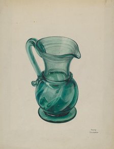 Pitcher, c. 1939. Creator: Beverly Chichester.