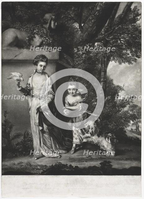 The Ladies Amabel and Mary Jemima Yorke, c. 1761. Creator: Edward Fisher (British, 1722-1785).