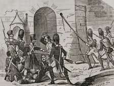 Surprise of the Pamplona Citadel, Napoleonic invasion, 1808, (1851).  Creator: Unknown.