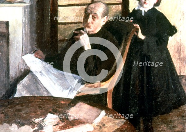 'Uncle and Niece', c1876. Artist: Edgar Degas