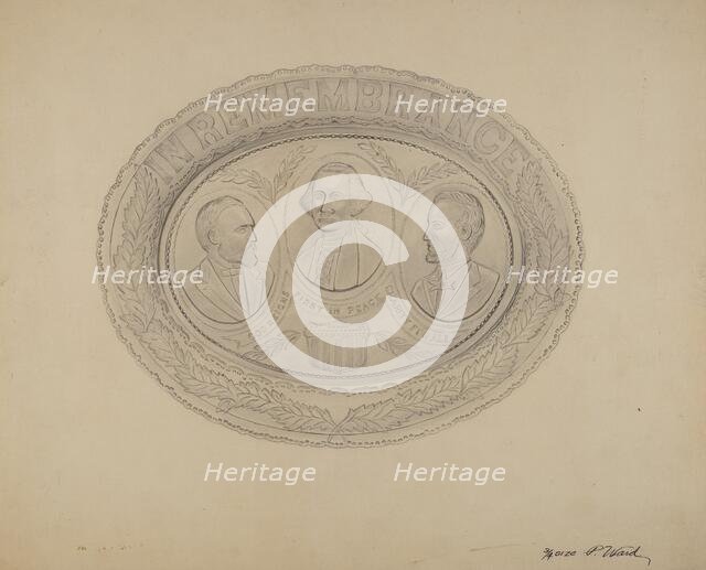 Platter, c. 1938. Creator: Paul Ward.