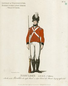 Dismounted volunteer of the London and Westminster Light Horse, 1798. Artist: Unknown.