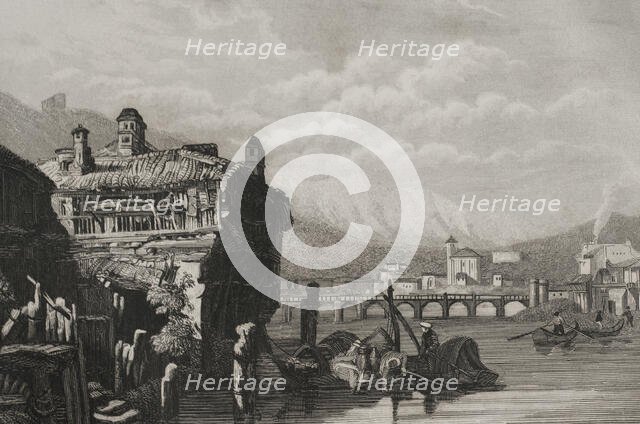 Irun, Guipuzcoa province, Basque Country, Spain, 1853.  Creator: Antonio Roca Sallent.